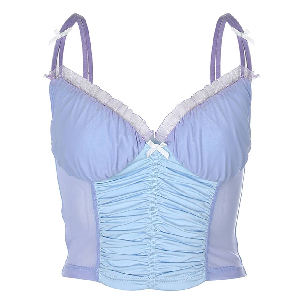 FREE SHIPPING Vintage Spaghetti Strap Top OG0731