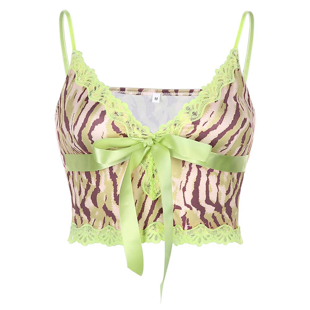 2020 E-Girl Style Spaghetti Strap V Neck with Lace Cropped Tops Y2K Summer Fashion Ribbed Solid Backless Blue Cami Streetwear