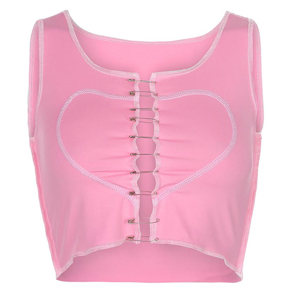 2020 E-Girl Style Spaghetti Strap V Neck with Lace Cropped Tops Y2K Summer Fashion Ribbed Solid Backless Blue Cami Streetwear