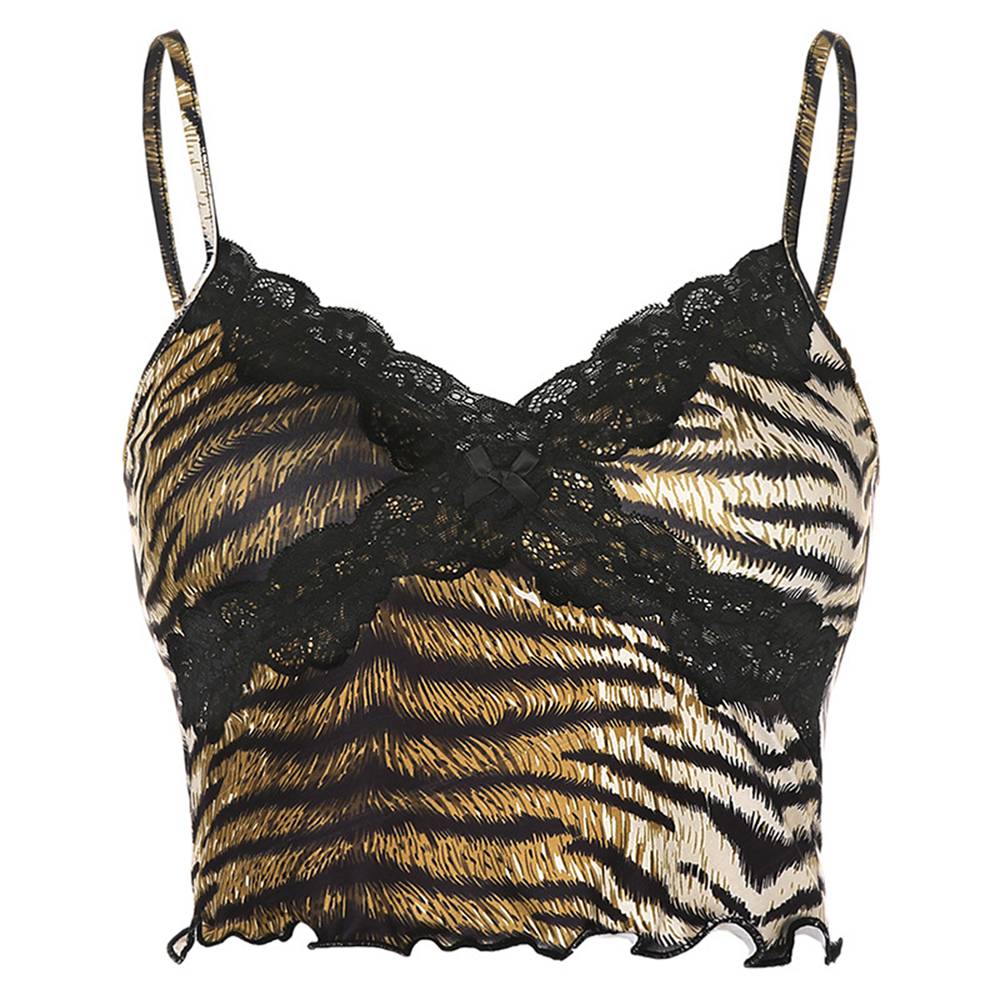 FREE SHIPPING Vintage Spaghetti Strap Top OG0731