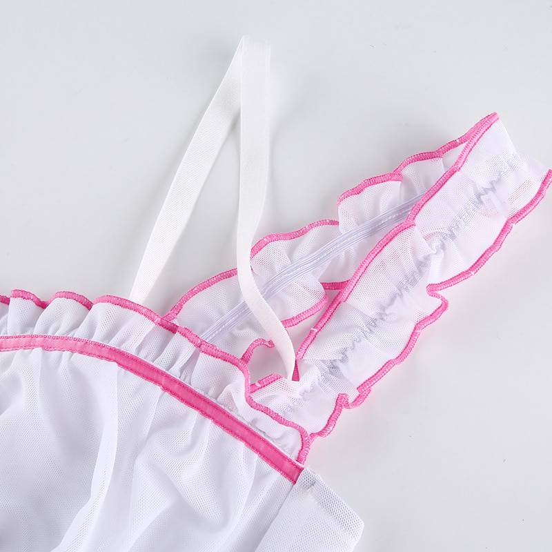 FREE SHIIPING Sexy Mesh Crop Top Patchwork OG0732