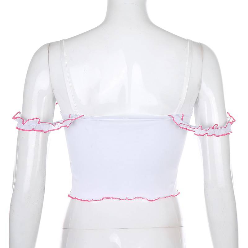 FREE SHIIPING Sexy Mesh Crop Top Patchwork OG0732