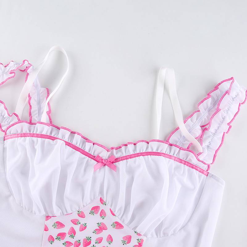 FREE SHIIPING Sexy Mesh Crop Top Patchwork OG0732