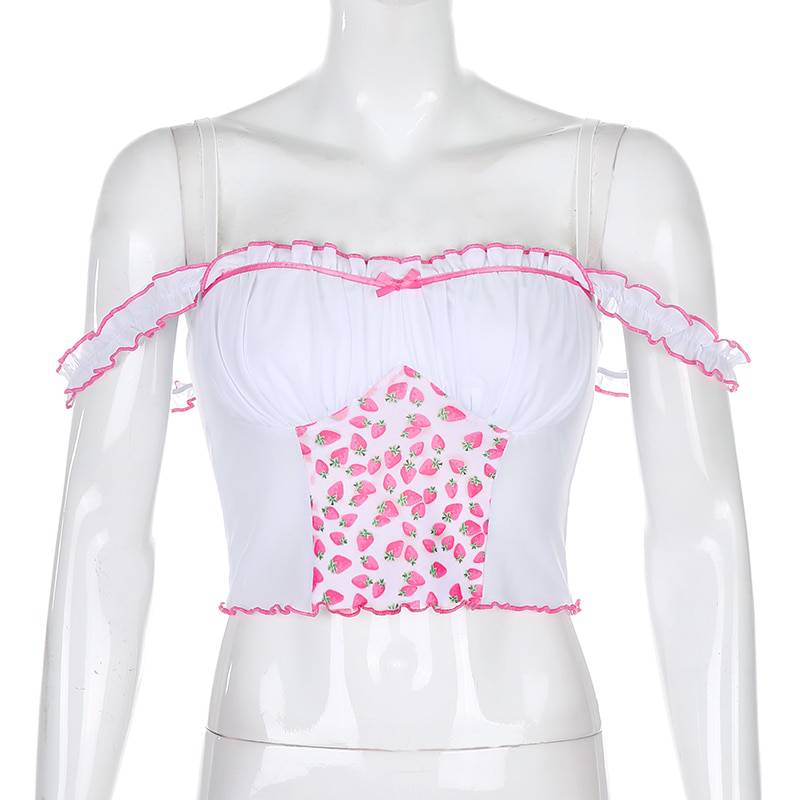 FREE SHIIPING Sexy Mesh Crop Top Patchwork OG0732