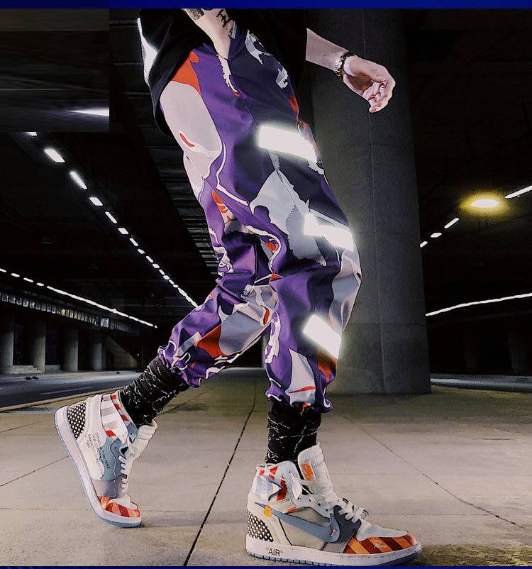 2021 New Streetwear Harem Pants Letter Print OG07