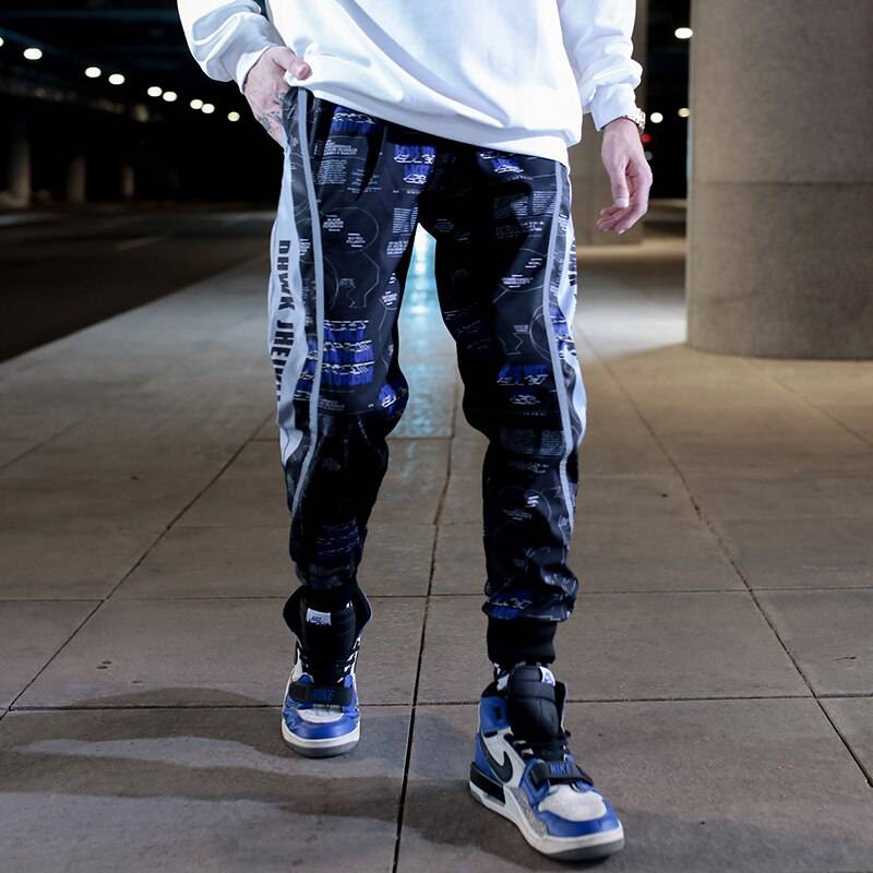 2021 New Streetwear Harem Pants Letter Print OG0735