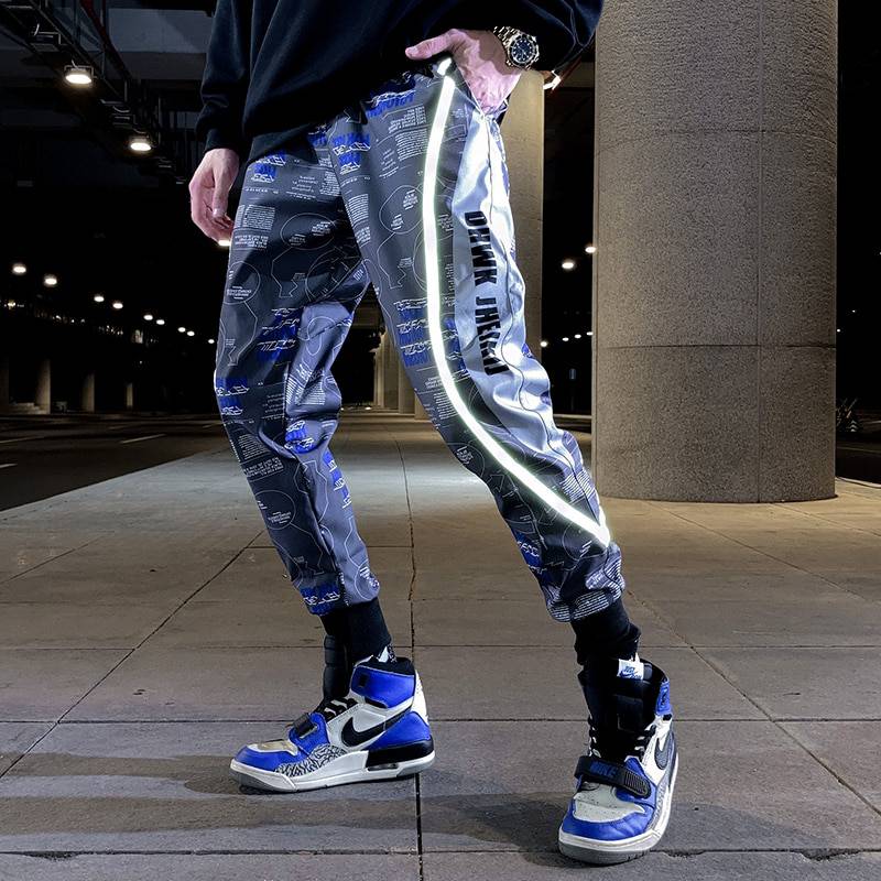 2021 New Streetwear Harem Pants Letter Print OG07