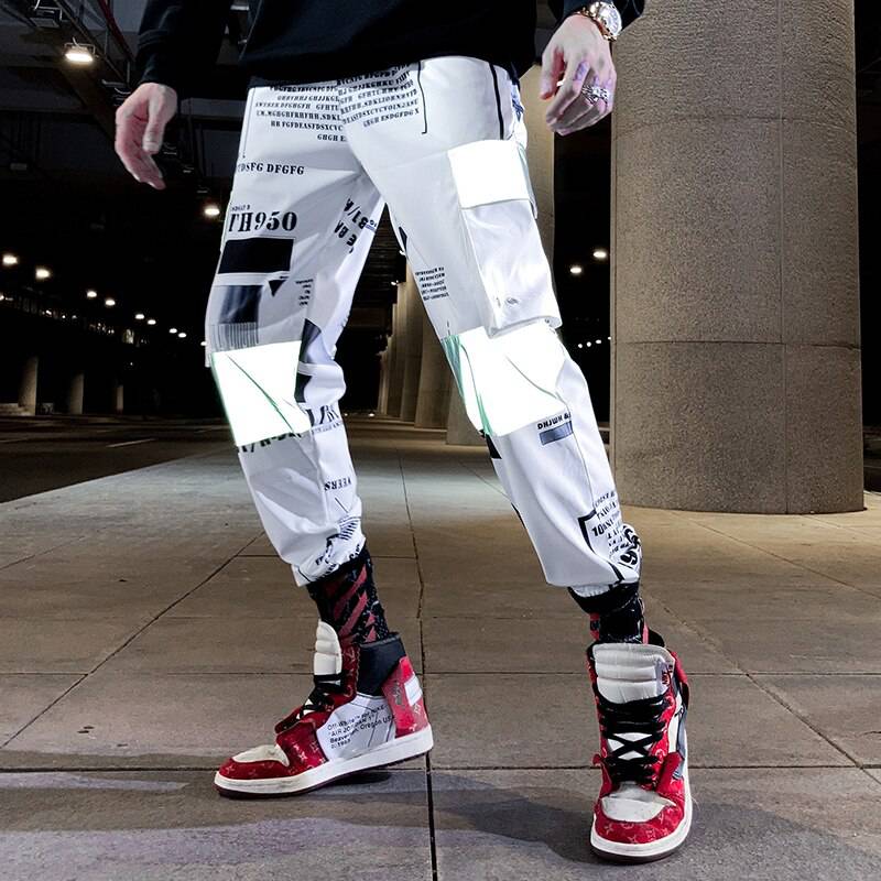 2021 New Streetwear Harem Pants Letter Print OG07