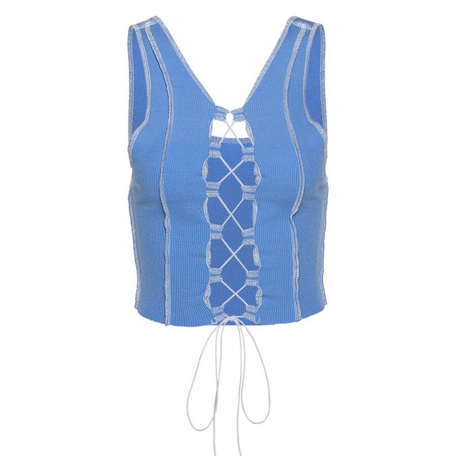 Nibber sexy hollow out camisole women Ribbed knitting crop tops summer fashion club party wear tank tops bandage vest female tee Nibber sexy hollow out camisole women Ribbed knitting crop tops summer fashion club party wear tank tops bandage vest female tee