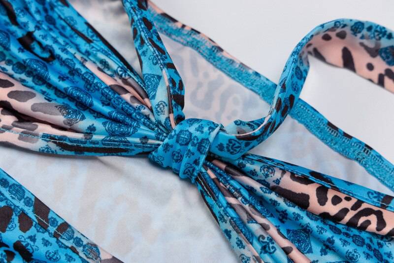 ALLNeon Y2K Fashion Camouflage Hollow Out Bandage Cropped Tops Punk Style Halter Backless Tank Tops Vintage Rave E-girl Outfits