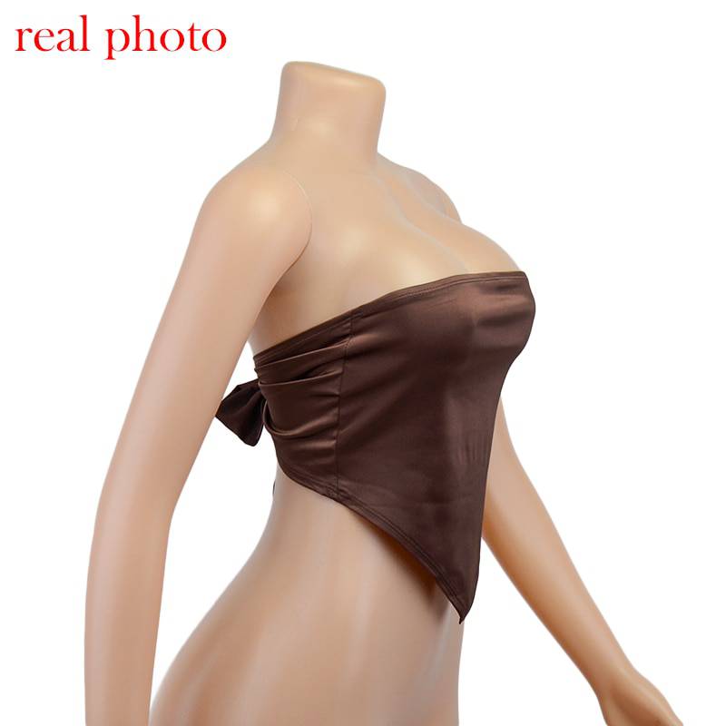 FREE SHIPPING Sexy Solid Wrap Mini Tube Top Club Outfit OG0743