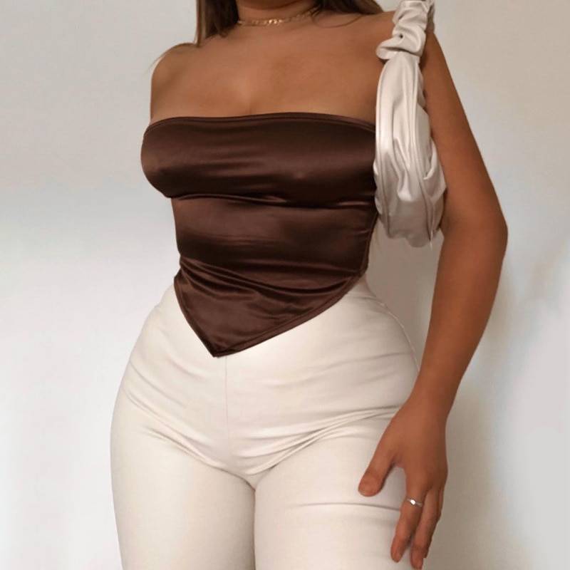 FREE SHIPPING Sexy Solid Wrap Mini Tube Top Club Outfit OG0743