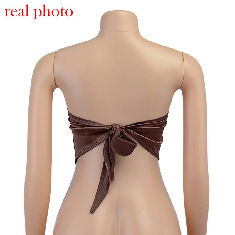 FREE SHIPPING Sexy Solid Wrap Mini Tube Top Club Outfit OG0743