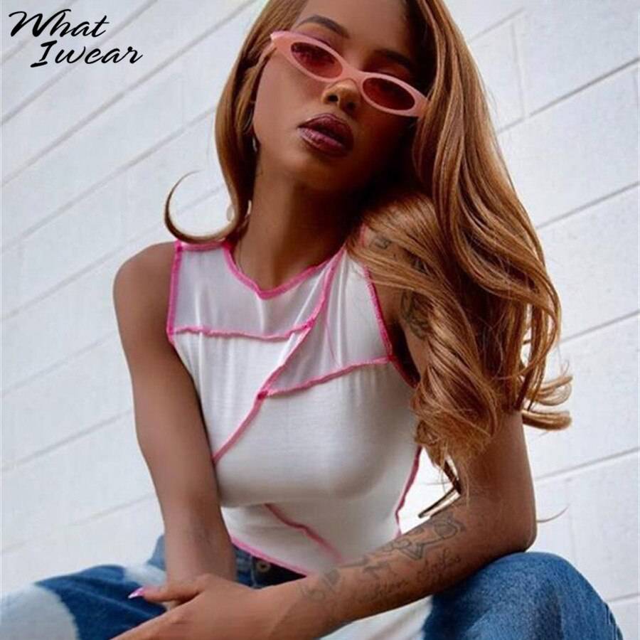 FREE SHIPPING Striped Ribbed Crop Tops OG0748