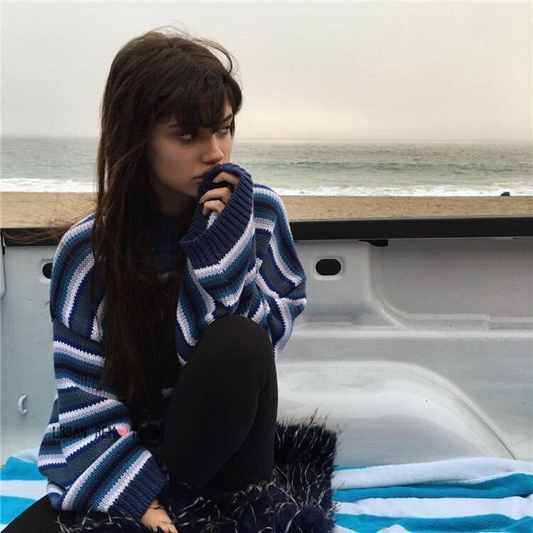 Best Seller Harajuku Striped Sweaters Shirt OG0749 Best Seller Harajuku Striped Sweaters Shirt OG0749