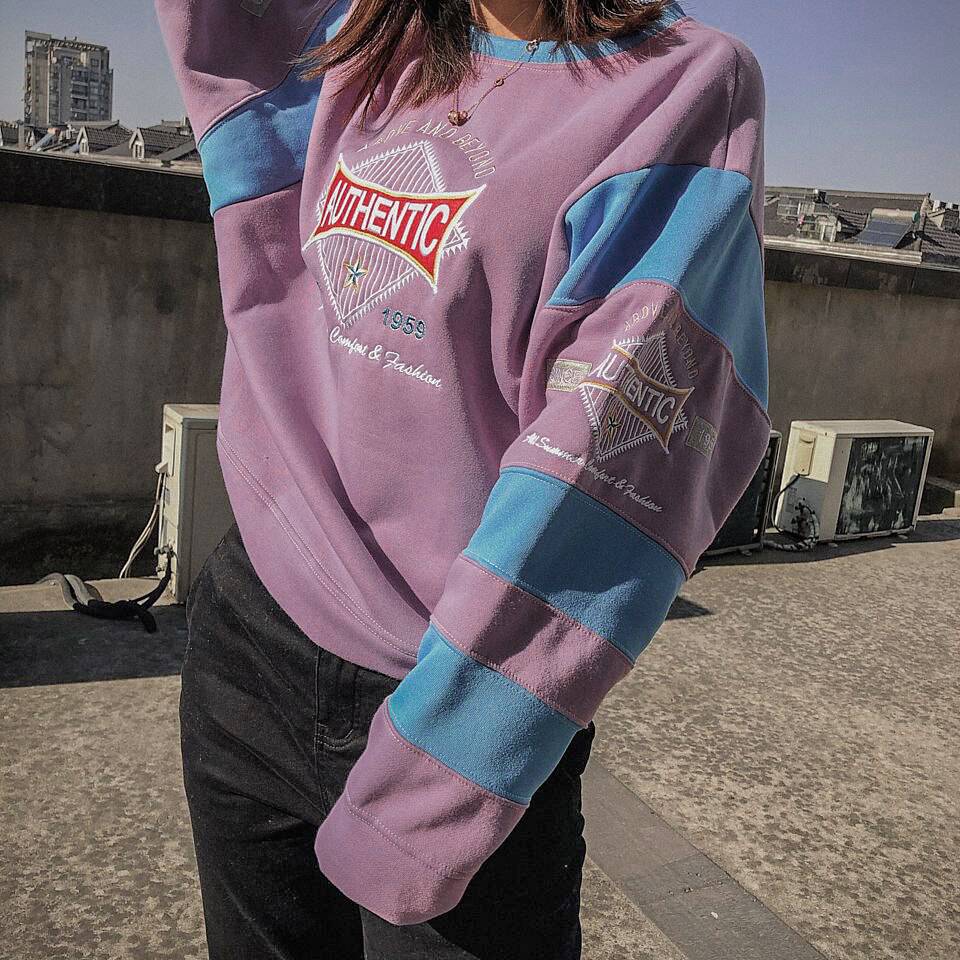 AUTHENTIC Oversize Hoodie Embroidery Letter Print OG0750