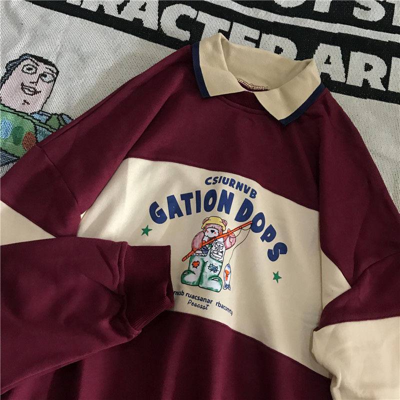 AUTHENTIC Oversize Hoodie Embroidery Letter Print OG0750