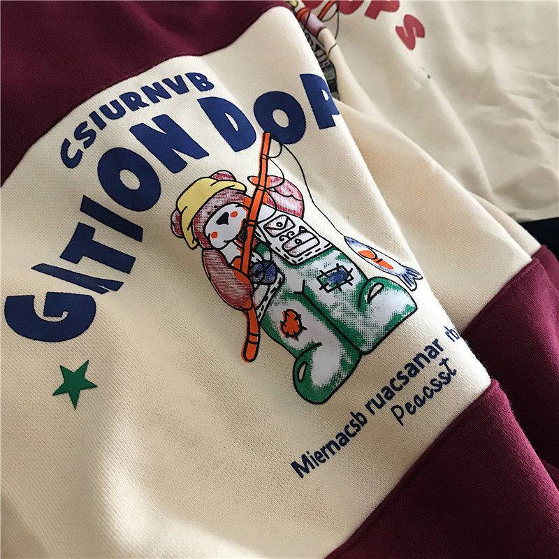 AUTHENTIC Oversize Hoodie Embroidery Letter Print OG0750