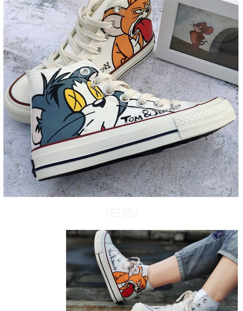 Sneakers Canvas Cartoon Printed OG0752 Sneakers Canvas Cartoon Printed OG0752