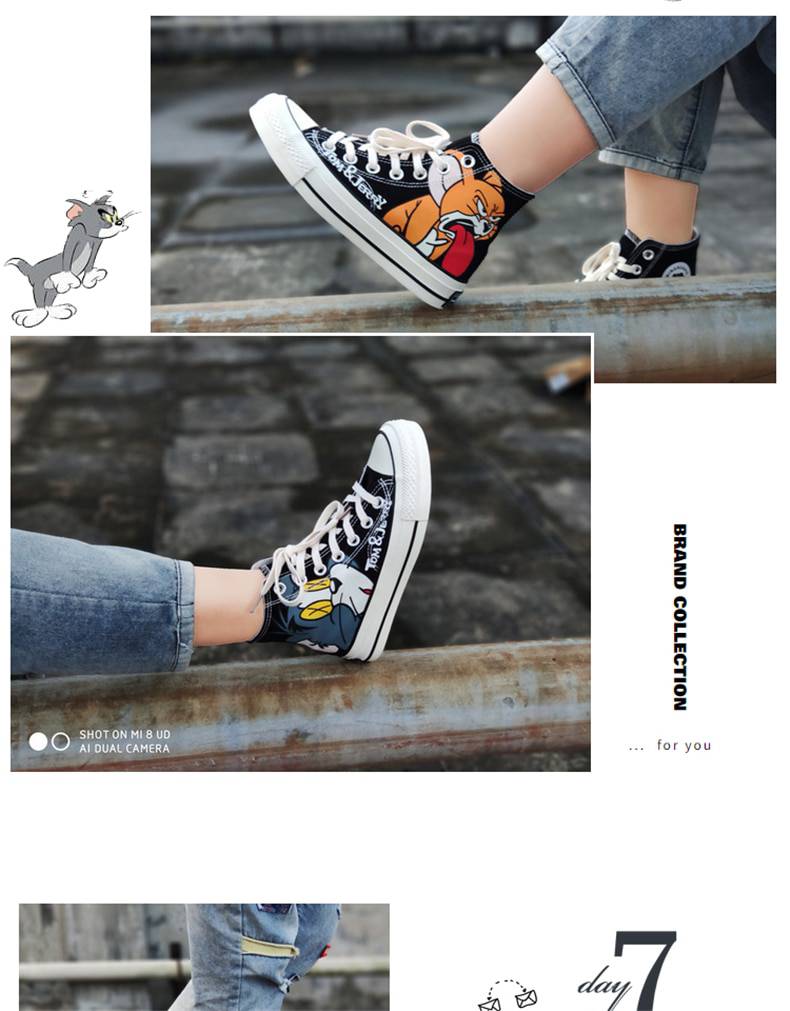 Sneakers Canvas Cartoon Printed OG0752 Sneakers Canvas Cartoon Printed OG0752