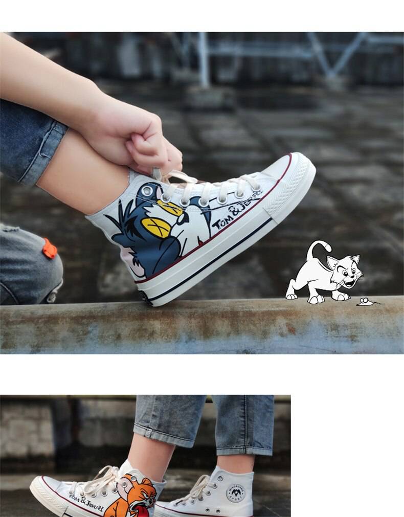 Sneakers Canvas Cartoon Printed OG0752 Sneakers Canvas Cartoon Printed OG0752