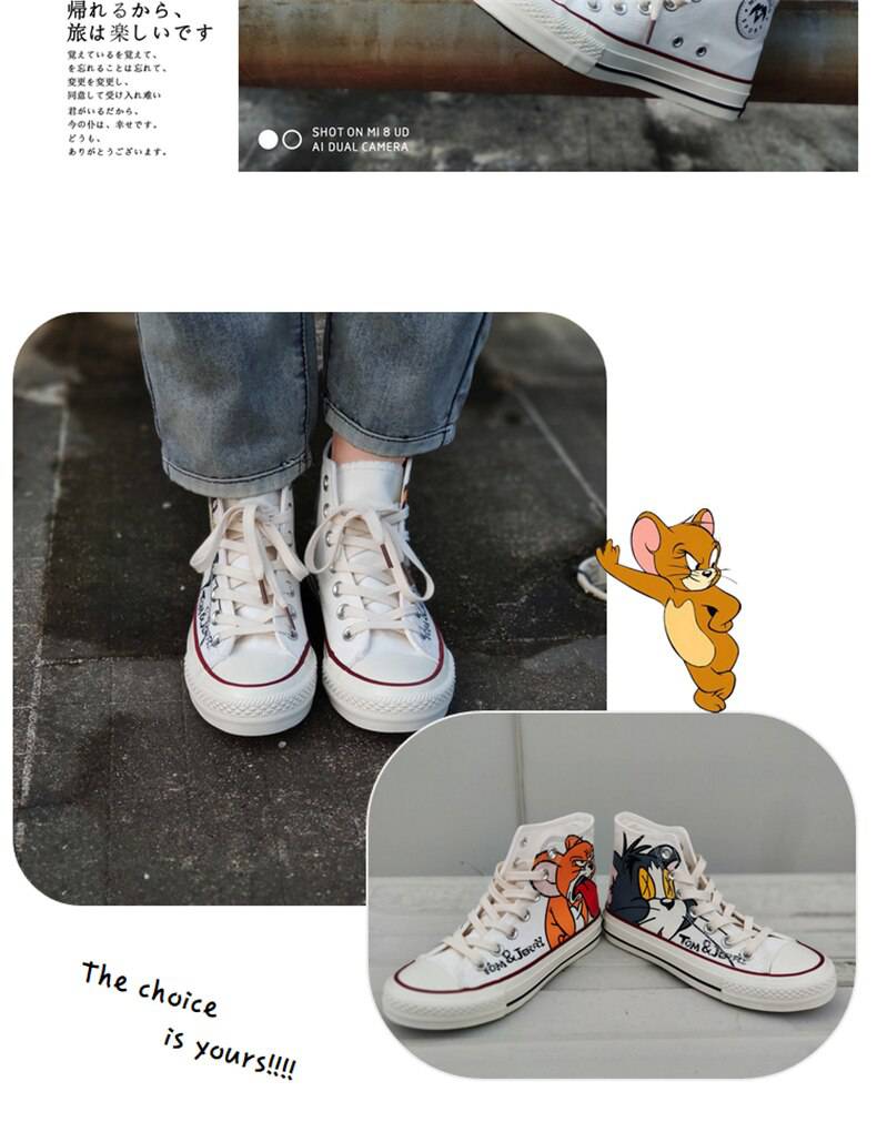 Sneakers Canvas Cartoon Printed OG0752 Sneakers Canvas Cartoon Printed OG0752