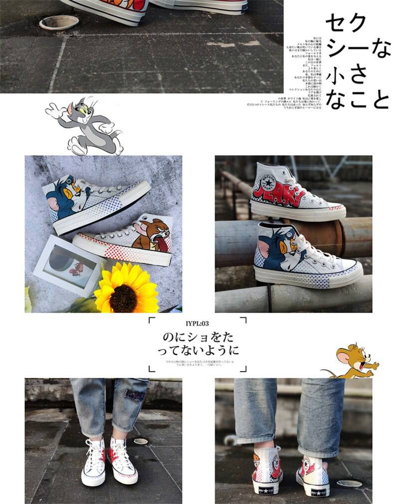 Cartoon Printed Canvas Sneakers Women Fashion Casual Vulcanized Flat Trainers Shoes Women Platform High Top Sneakers Espadrilles Cartoon Printed Canvas Sneakers Women Fashion Casual Vulcanized Flat Trainers Shoes Women Platform High Top Sneakers Espadrilles