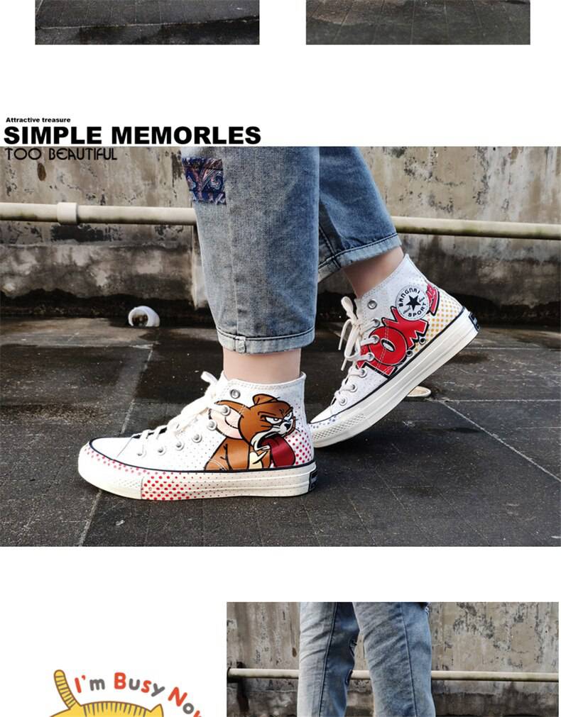 Sneakers Canvas Cartoon Printed OG0752 Sneakers Canvas Cartoon Printed OG0752