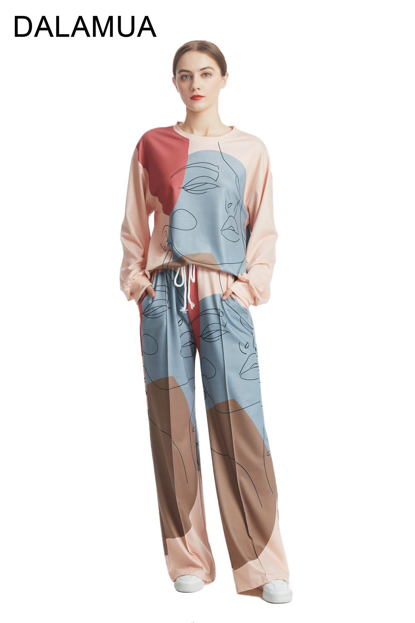 Tracksuits Women Suit Two Piece Print Casual Sweatshirts Sweatpants Hoodies Pullover 2020 Autumn Winter Vintage Female Tracksuit Tracksuits Women Suit Two Piece Print Casual Sweatshirts Sweatpants Hoodies Pullover 2020 Autumn Winter Vintage Female Tracksuit