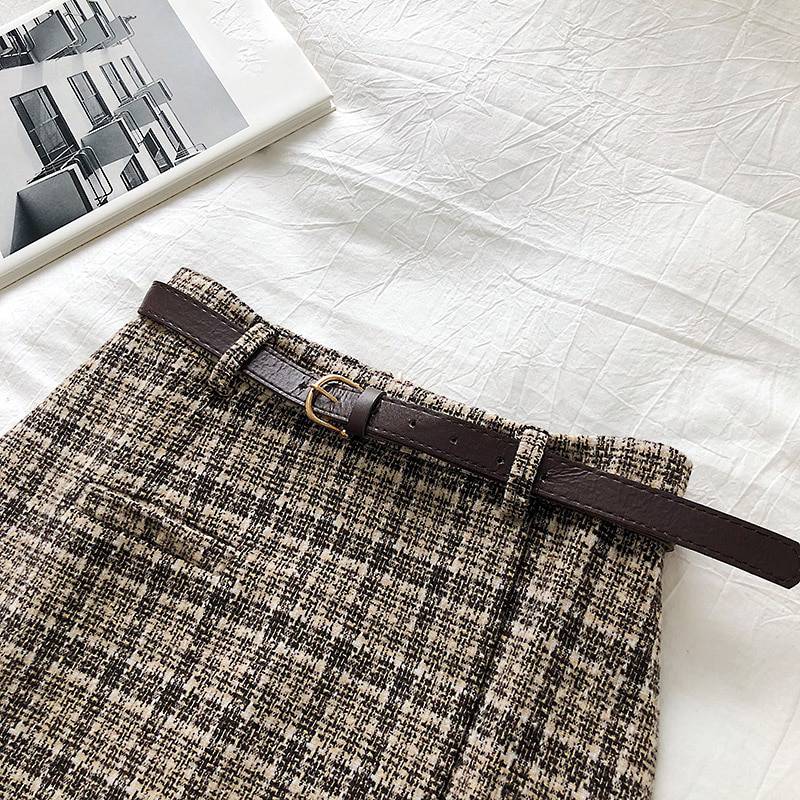 Vintage Casual Plaid High Waist Skirt OG0761 Vintage Casual Plaid High Waist Skirt OG0761