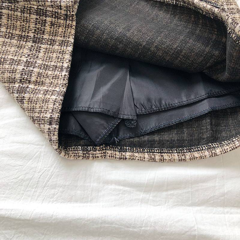 Vintage Casual Plaid High Waist Skirt OG0761 Vintage Casual Plaid High Waist Skirt OG0761