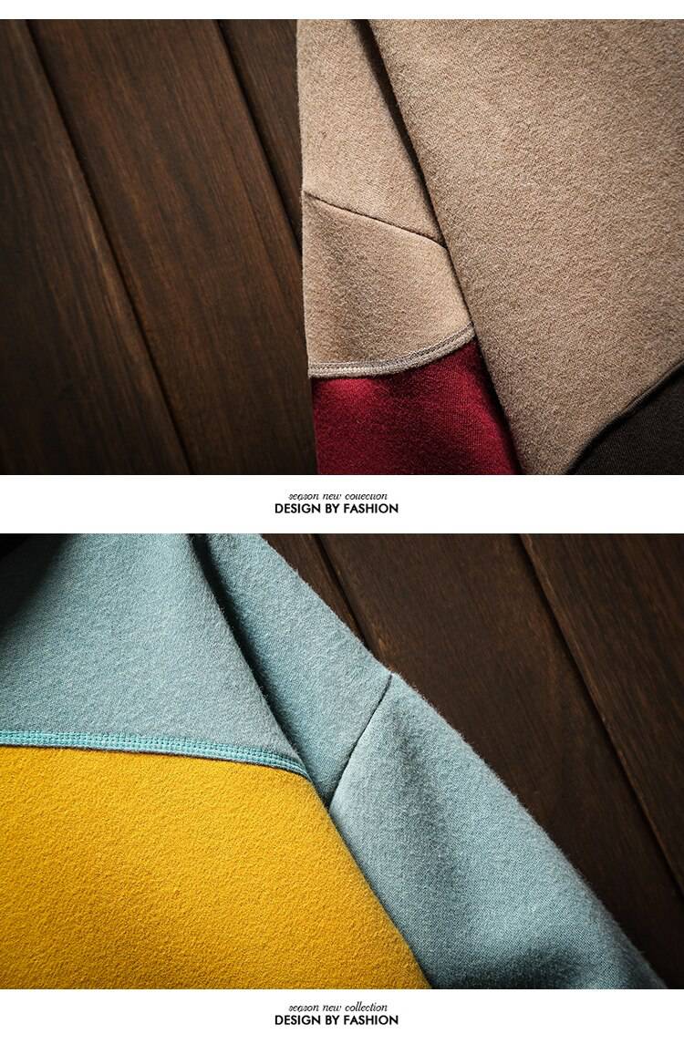 2021 Trends Casual Men Hoodies Patchwork Combine Color OUT0772 2021 Trends Casual Men Hoodies Patchwork Combine Color OUT0772