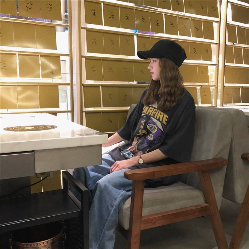 Starfire Comics Cartoon Printed T-Shirt OUT0773 Starfire Comics Cartoon Printed T-Shirt OUT0773