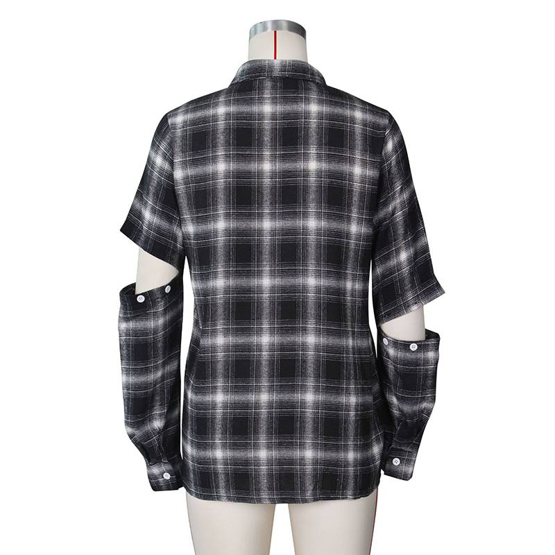 Winter Women Shirt Vintage Oversize Plaid Shirt Pockets Long Sleeve Turn-Down Collar Thick Blouse Autumn Casual Warm Outwear