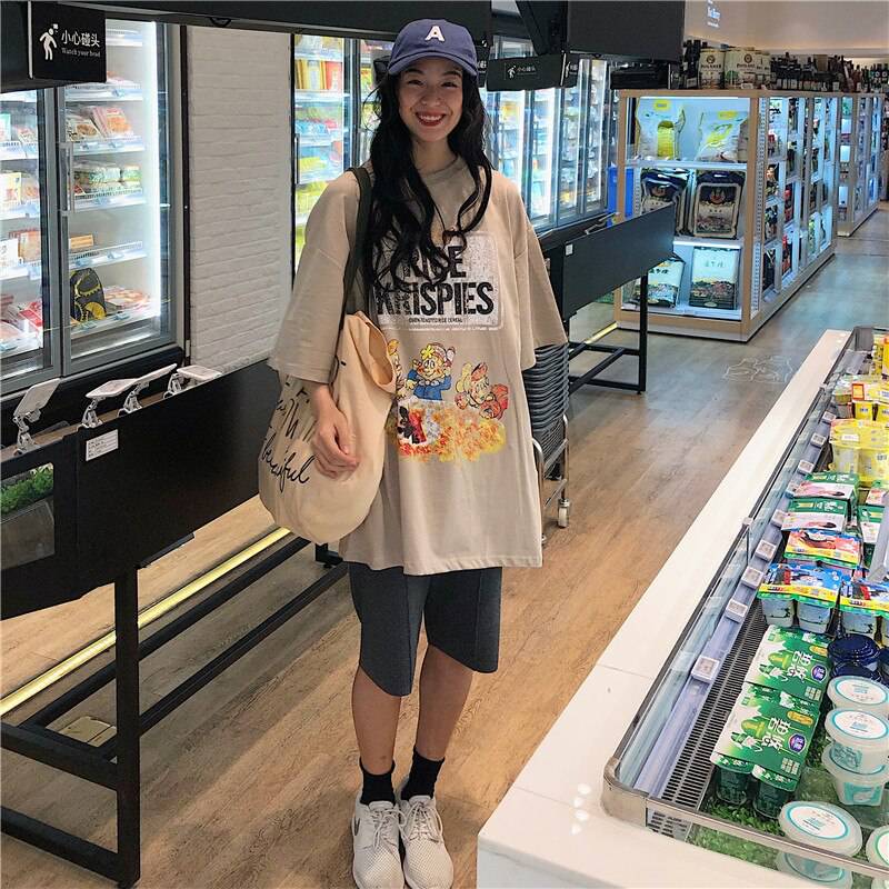 Rice Krispies Oversized T-Shirt Cartoon Print OUT0779