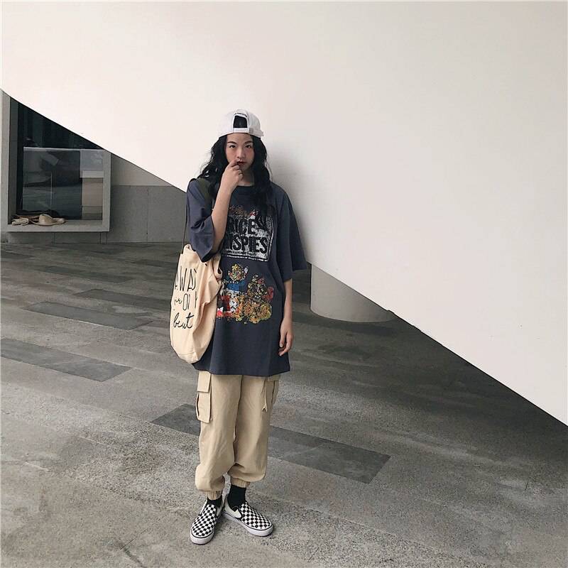 Rice Krispies Oversized T-Shirt Cartoon Print OUT0779