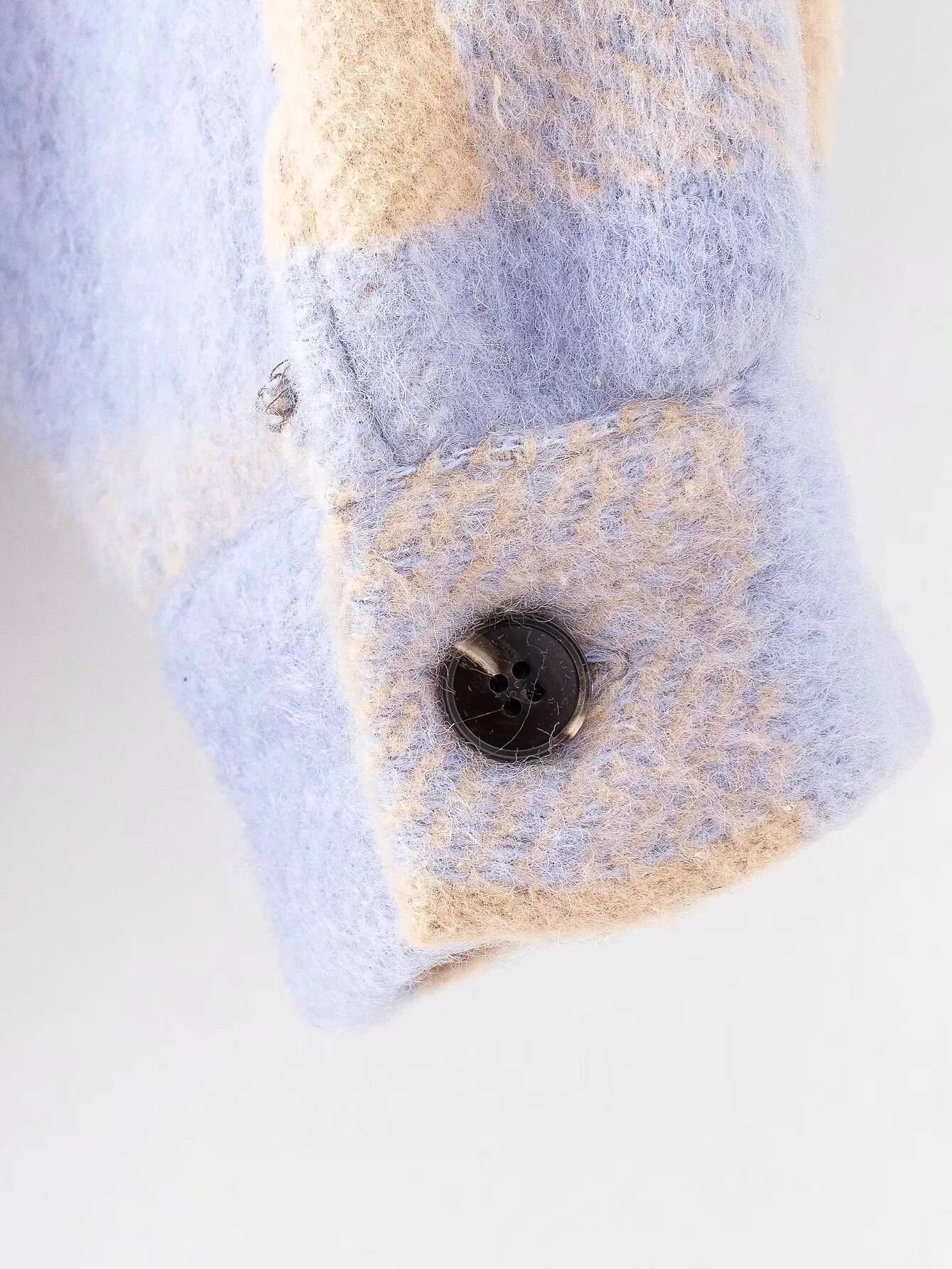 Casual Winter Oversize Plaid Wool Coat OUT0780