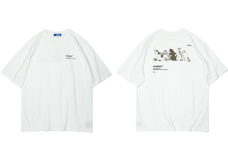 2020 Men Hip Hop T Shirt Streetwear Japanese Kanji Harajuku Funny Cat T-Shirt Summer Short Sleeve Tops Tees Cotton Print Tshirts 2020 Men Hip Hop T Shirt Streetwear Japanese Kanji Harajuku Funny Cat T-Shirt Summer Short Sleeve Tops Tees Cotton Print Tshirts