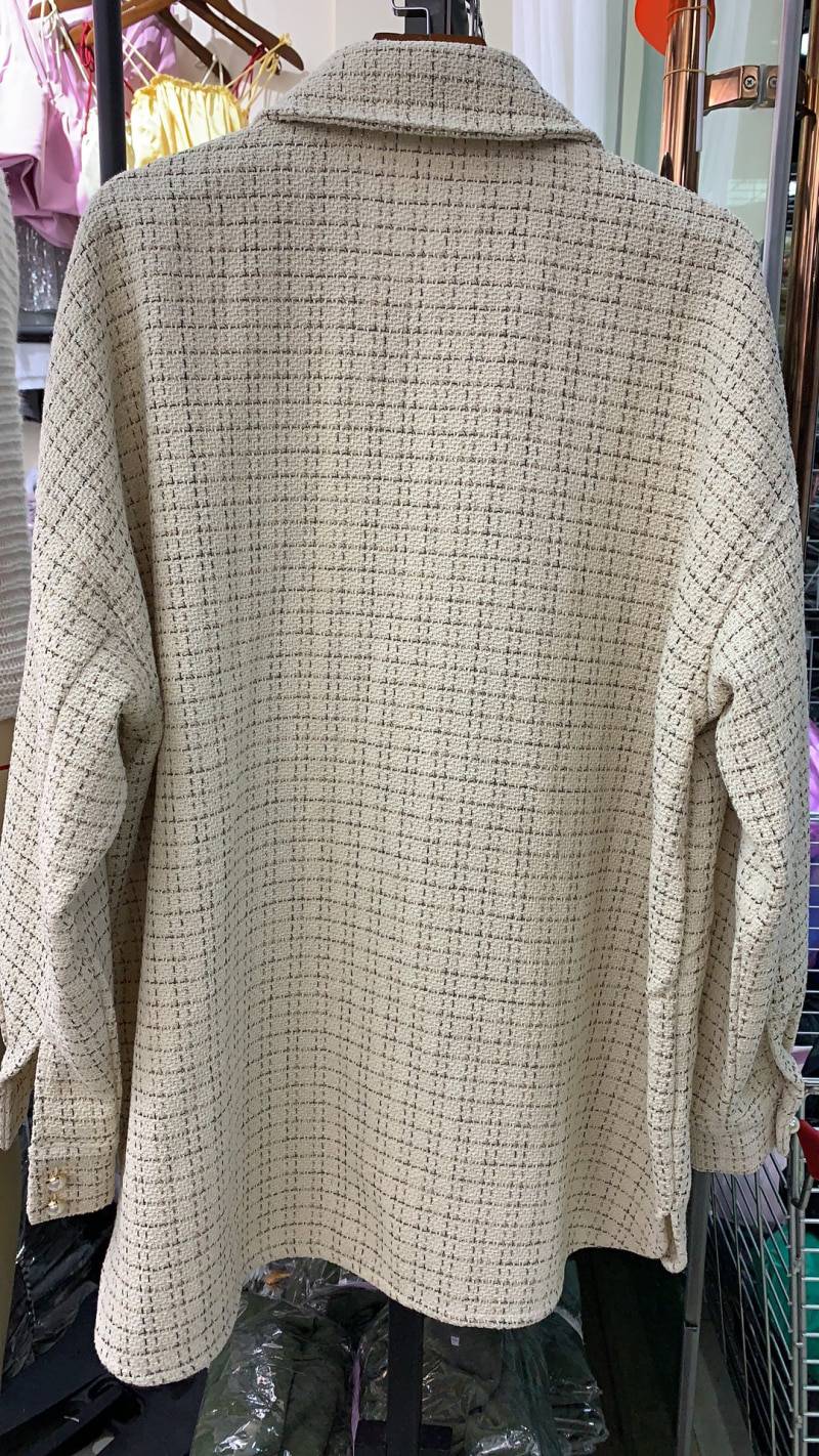 Women Retro Vintage Oversize Plaid Shirts OUT0789