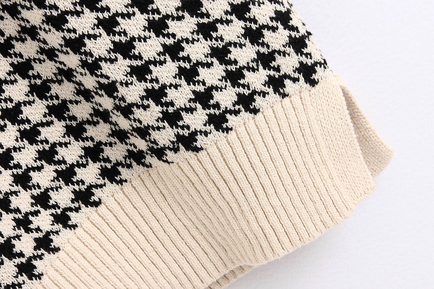 Casual Oversized Sweater Plaid Knitted Free Shipping OUT0791