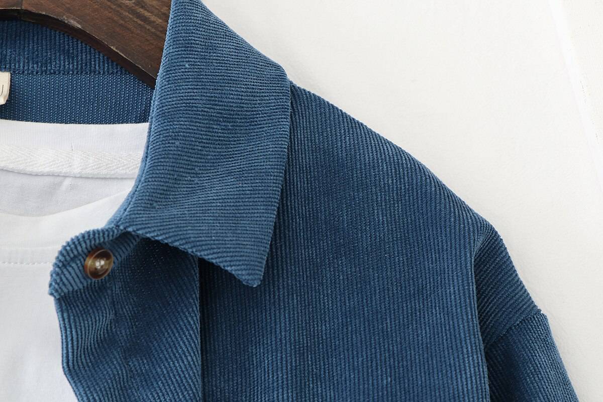 New Style Women Corduroy Tunic Shirts OUT0794