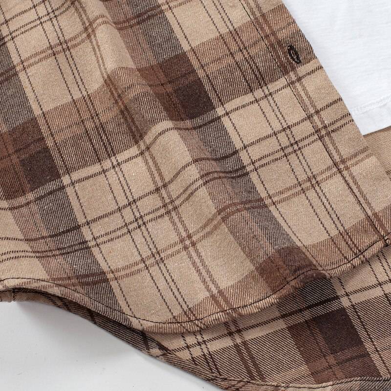 Plaid Shirts Womens Blouses Long Sleeve Lady Checked Tops Loose Female Outwear Casual Clothes Spring Autumn News