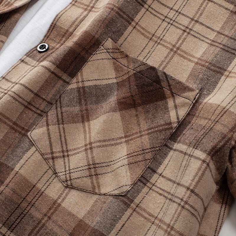 Plaid Shirts Womens Blouses Long Sleeve Lady Checked Tops Loose Female Outwear Casual Clothes Spring Autumn News