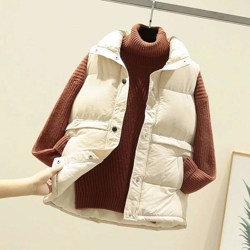 Winter Padded Jacket Sleeveless Pus Size OUT0796
