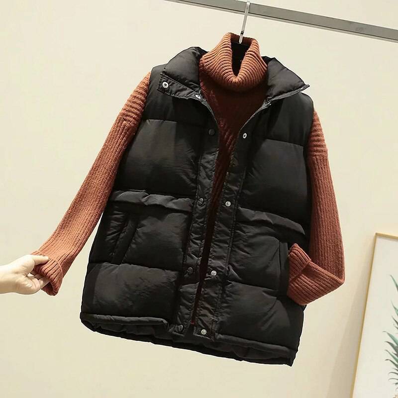 Winter Padded Jacket Sleeveless Pus Size OUT0796