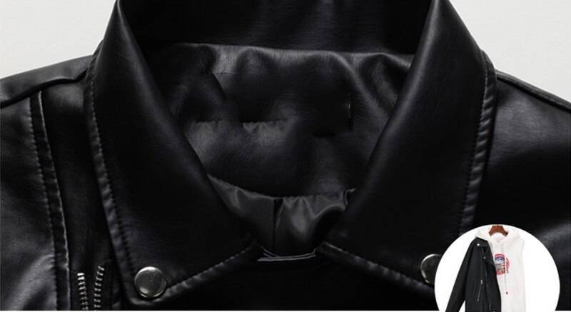 Korean Black Motor Cycle Leather Jacket OUT0798 Korean Black Motor Cycle Leather Jacket OUT0798