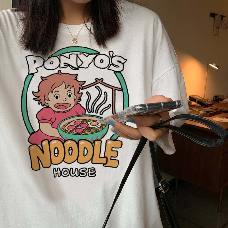 korean Food T-Shirt Harajuku Noodles Cat Print OUT0797 korean Food T-Shirt Harajuku Noodles Cat Print OUT0797