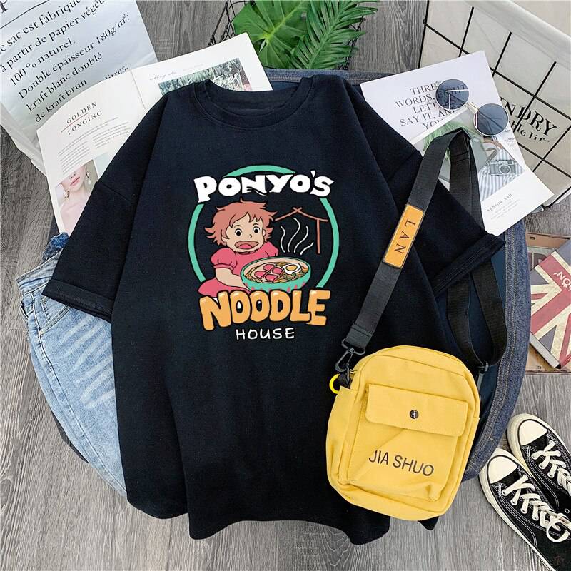 korean Food T-Shirt Harajuku Noodles Cat Print OUT0797 korean Food T-Shirt Harajuku Noodles Cat Print OUT0797
