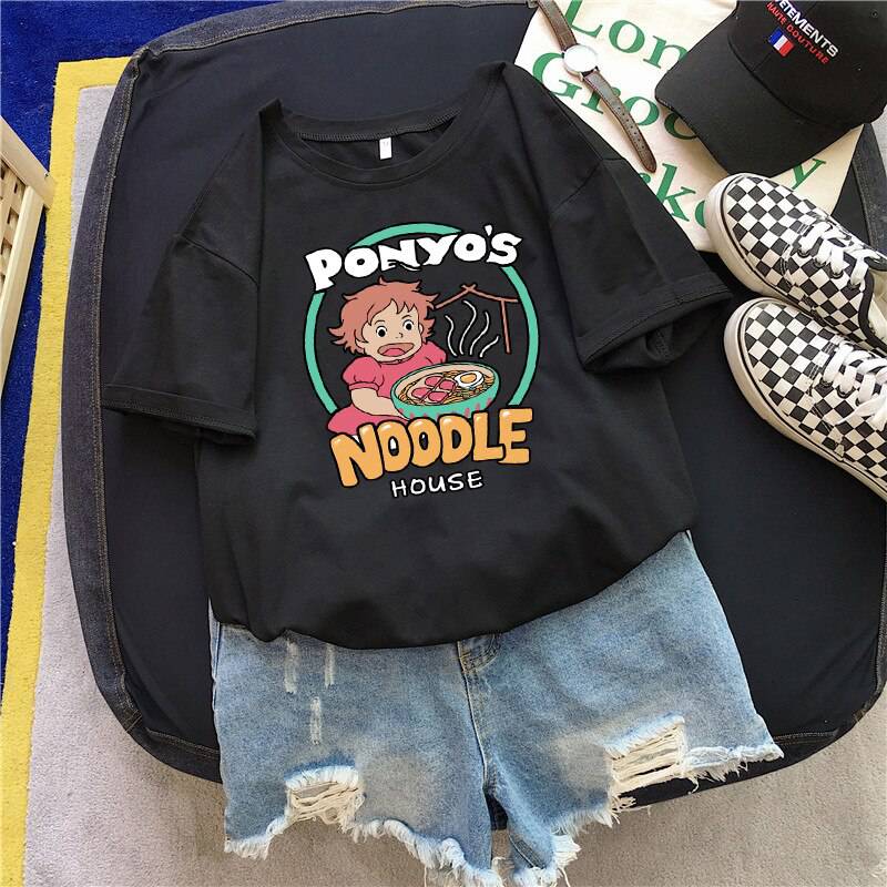 korean Food T-Shirt Harajuku Noodles Cat Print OUT0797 korean Food T-Shirt Harajuku Noodles Cat Print OUT0797