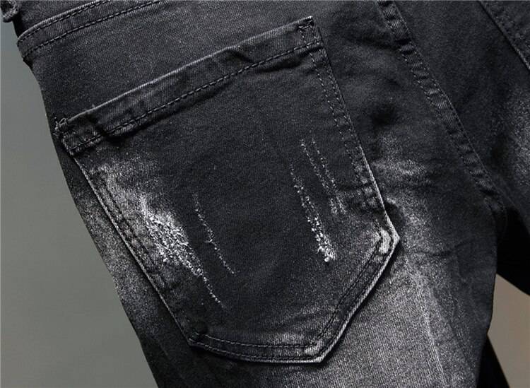 New 2021 Street Fashion Graffiti Jeans OUT0799